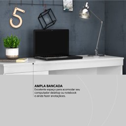 Escrivaninha 120cm 1 Porta 1 Gaveta Vitória  - 7