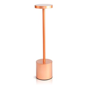 Luminária de Mesa Touch Candeeiro Led sem Fio Recarregável Rose
