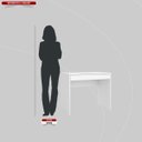 Ver imagem 4 de Escrivaninha Mesa Escritório 91Cm 1 Gaveta Facility