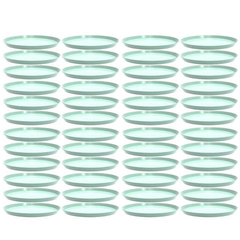 Kit 48 Bandejas Redondas 34cm Verde Menta Buffet Crippa Bubble Eventos