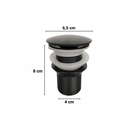 Ver imagem 3 de Válvula para Lavatório Flvx Hidro Inox Black Click 1.1/4" Vc114-bla