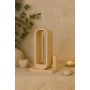 Ver imagem 1 de Porta Incenso Aura com Suporte para Varetas Cor Bege Miira Studio