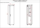 Ver imagem 5 de Armário Multiuso Vassoureiro com Rodízios 1 Porta