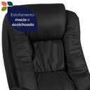 Ver mais imagens de Cadeira de Escritório Home Office Giratória com Altura Ajustável Preto