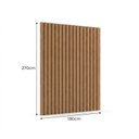 Ver imagem 2 de Painel Ripado para TV - 2700x1800x25 mm - Imbuia