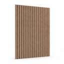 Ver imagem 3 de Painel Ripado para TV - 2700x1800x25 mm - Imbuia