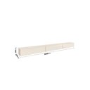 Ver imagem 3 de Rack Suspenso para TV até 75 Polegadas MDF 200cm 3 Portas Off White Dior