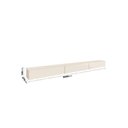 Ver imagem 3 de Rack Suspenso para TV até 75 Polegadas 200cm 3 Portas Off White