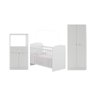 Quarto Infantil Completo com Berço Guarda-roupa e Cômoda Multimóveis Mp4358 Branco - 3