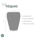 Ver imagem 3 de Vaso Vietnamita Fibra de Vidro Tóquio g 74cm Grande Plantas Champagne