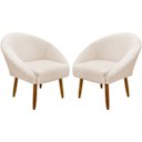 Ver imagem 1 de Kit 2 Poltronas Decorativa para Sala Recepção Manicure Consultório Stella Suede