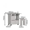 Mesa de Jantar 4 Lugares Quadrado Tampo Dobrável MDP - 5