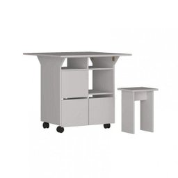 Mesa de Jantar 4 Lugares Quadrado Tampo Dobrável MDP Branco - 6 Mesa de Jantar 4 Lugares Quadrado Tampo Dobrável MDP Branco - 6