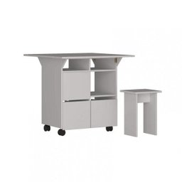 Mesa de Jantar 4 Lugares Quadrado Tampo Dobrável MDP - 6