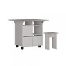 Mesa de Jantar 4 Lugares Quadrado Tampo Dobrável MDP - 6