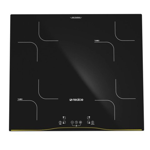 Cooktop de Indução 4 Bocas 220V com Função Turbo, Timer e Painel Touch - Realce