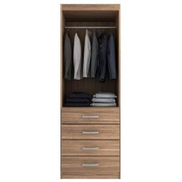 Guarda Roupa Solteiro 2 Portas 4 Gavetas Yescasa - 2 Guarda Roupa Solteiro 2 Portas 4 Gavetas Yescasa - 2