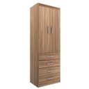 Ver imagem 3 de Guarda Roupa Solteiro 2 Portas 4 Gavetas Yescasa