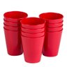 Conjunto de Copo Fresc 350ml 12 Peças Vermelho em Polipropileno Linha Tropical Vem - 8