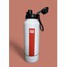 Garrafa Térmica Aço Inox 1 Litro Plus Branca com Listra - Minicool - 5