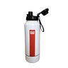 Garrafa Térmica Aço Inox 1 Litro Plus Branca com Listra - Minicool - 4
