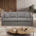 Ver imagem 2 de Sofá Cama Retrátil e Reclinável 2 Lugares Pés Madeira Maciça 220cm Michigan Yescasa