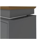 Ver imagem 4 de Rack Grafite/carvalho Tv De Até 75" Fio Led Madeira