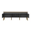 Ver imagem 5 de Rack Grafite/carvalho Tv De Até 75" Fio Led Madeira