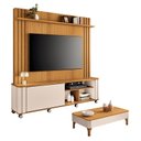 Ver imagem 1 de Estante Home Theater Trinus Cinamomo Off White com Mesa de Centro Liz Off White Cinamomo - Hb Mó