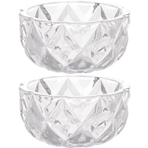 Conjunto 2 Bowls de Cristal Diamond Lyor 270ml para Frutas P