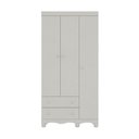 Ver imagem 6 de Guarda-Roupa Infantil 92cm 3 Portas e 2 Gavetas Dengo Multimóveis MP4437 - Off White