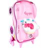 Mochila Mala Infantil Hello Kitty Carro Maxtoy Diplomata com Rodinha Rosa - 3