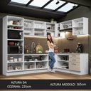 Ver imagem 6 de Armário de Cozinha Completa de Canto 479cm Branco/crema Agata Madesa 01