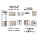 Ver imagem 5 de Armário de Cozinha Completa de Canto 479cm Branco/crema Agata Madesa 01