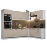 Armário de Cozinha Completa de Canto 479cm Branco/crema Agata Madesa 01 - 3