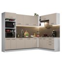 Ver imagem 3 de Armário de Cozinha Completa de Canto 479cm Branco/crema Agata Madesa 01