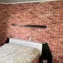 Ver imagem 4 de Adesivo Tijolo Vermelhop Vinil 3d Lavável Impermeável Parede Autocolante Cozinha e Banheiro