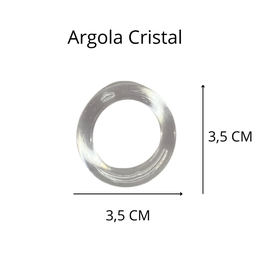 Kit Argola Cristal Porta Guardanapo, Ideal para Casamento, Mesa Posta e Festas Elegantes - 4
