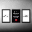 Ver imagem 2 de Kit Placas Quadros Decorativos 3pçs 20x30 Deus Amor Gratidão