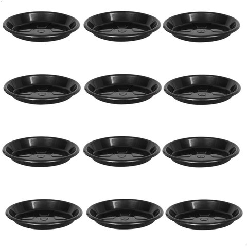 Kit 12 Pratos para Vaso Redondo Suporte para Planta 27x3,5cm
