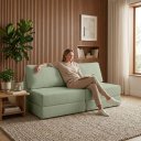 Ver imagem 2 de Sofá Cama 3 Lugares na Caixa 180 cm Versa Bouclê B05 - D'Rossi