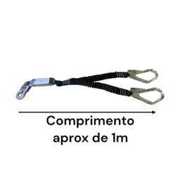 Talabarte Y Elastizado com Abs Absorvedor de Energia Life Cintos Life-6004 Conector 55mm - 2