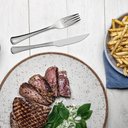 Ver imagem 4 de Faqueiro Inox 24 Peças Havana Tramontina Faca Garfo Colher Inteiriça Mesa Posta