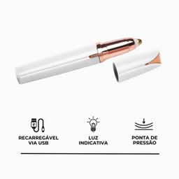 Caneta Depiladora Indolor para Sobrancelhas Cor Branca - 9