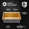 Cuba Pia Aço Inox Cozinha Gourmet Dourada com Acessórios 60x45 - Brinovar - 5