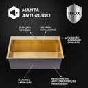 Ver imagem 5 de Cuba Pia Aço Inox Cozinha Gourmet Dourada com Acessórios 60x45 - Brinovar