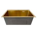 Ver imagem 4 de Cuba Pia Aço Inox Cozinha Gourmet Dourada com Acessórios 60x45 - Brinovar