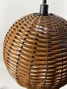 Ver imagem 3 de Kit Utron 3 Lustres Luminária Pendente Junco Globo Bola 35cm Globo 35 Natural