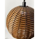 Ver imagem 3 de Kit Utron 3 Lustres Luminária Pendente Junco Globo Bola 35cm Globo 35 Natural