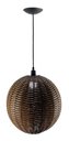 Ver imagem 2 de Kit Utron 3 Lustres Luminária Pendente Junco Globo Bola 35cm Globo 35 Natural